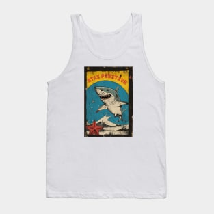 STAY POSITIVE!!! Shark attack, retro style Tank Top